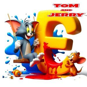 FULL COLOR WOODEN ENGRAVING SOUVENIRS LETTHER -E-  "CLASSIC CARTOON"COD/ALOVA377